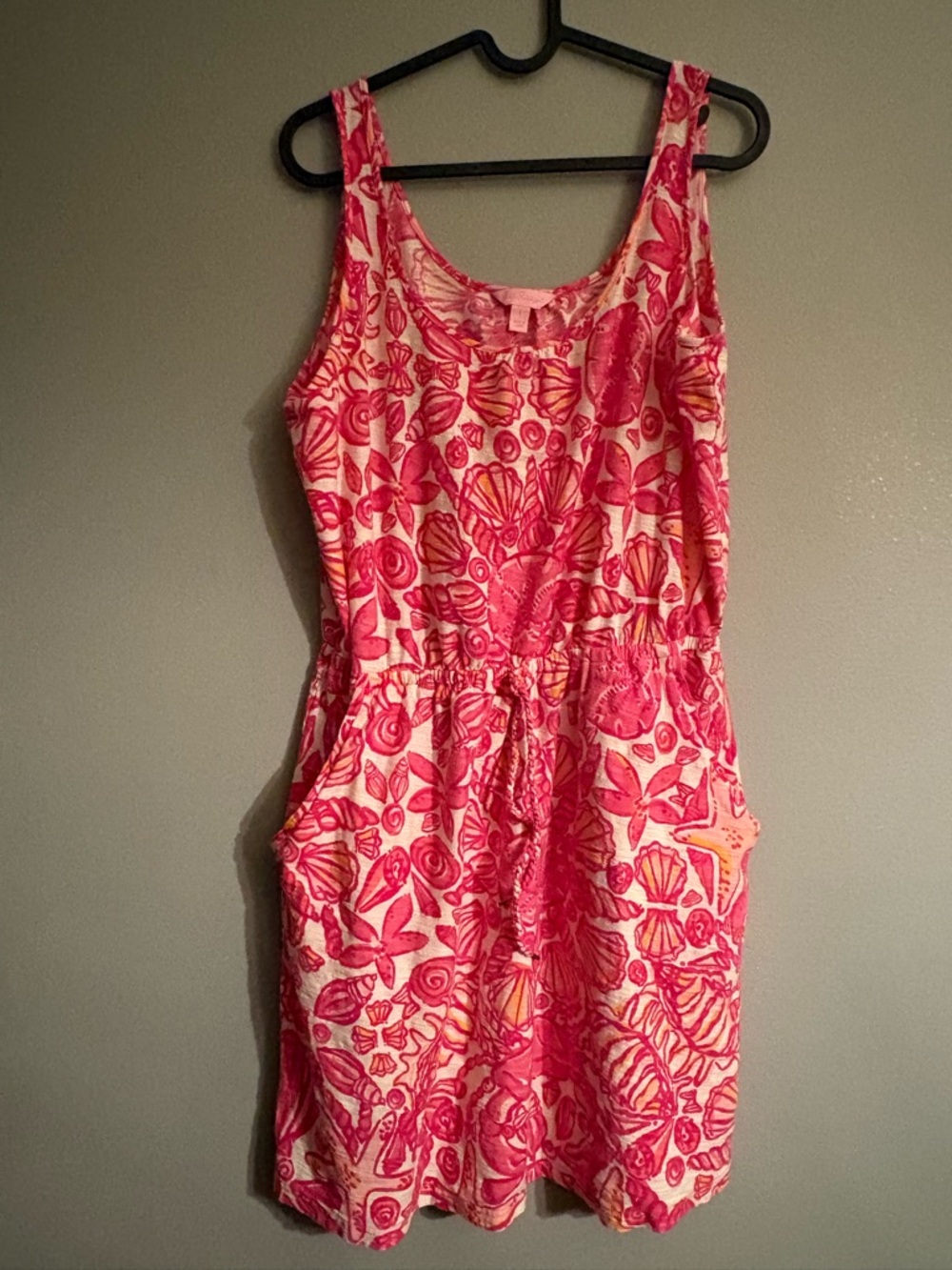 Lilly Pulitzer Pink Shell-Print Sleeveless Dress